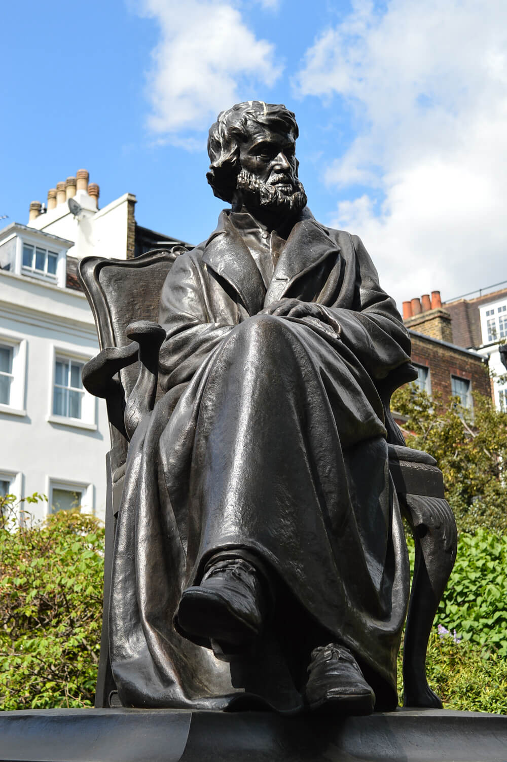 Statue at Carlyle's House, Chelsea, London